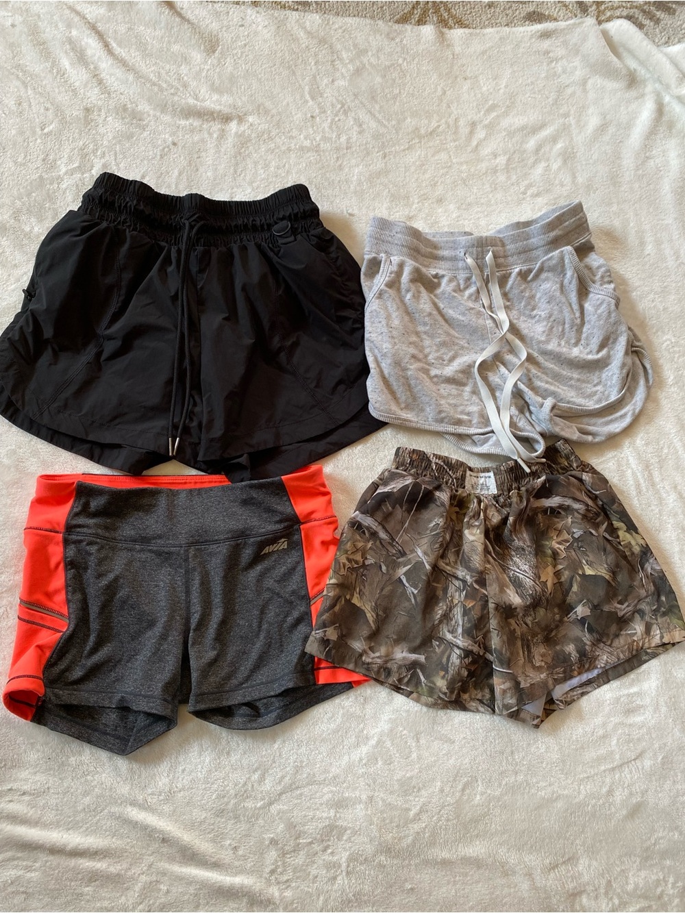 Lot of 4 Black Women's Athletic Shorts - Unbranded